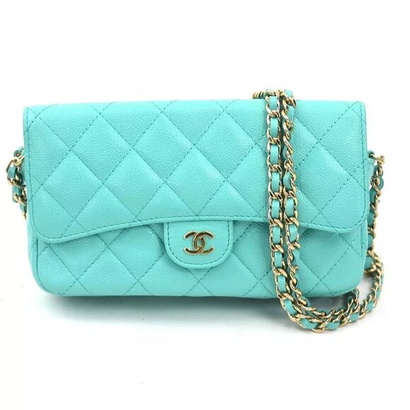 Auth CHANEL Matelasse Crossbody Shoulder Bag Chain Wallet - Picture 1 of 14